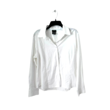 George White Stretch Button Down Shirt Women’s Plus XXL Long Sleeve Coll... - $288.22 MXN