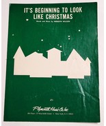 It&#39;s Beginning to Look Lke Christmas 1951 heet Music  Slight Wood Smoke ... - £3.93 GBP