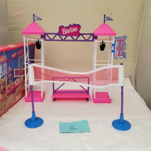 Primary image for Barbie Sparkle Beach Volleyball Fun Play Set Mattel Arcotoys 1995