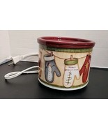 Rival Potpourri Crock Christmas Stockings Farmhouse Rustic Model 3206 VTG - $27.06 CAD