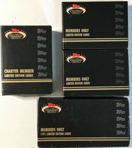 1991 Stadium Club Members Only/Charter Members Limited Edition Cards Sets 4 Sets - £8.21 GBP