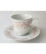 (1) Corsica by Carlton Japan Floral Porcelain TEA CUP &amp; SAUCER SET Plati... - $50.76 CAD