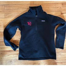 Patagonia Better Sweater Mens Small  Black 1/4 Quarter Zip Fleece Pullov... - $27.07