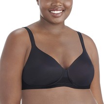 Vanity Fair Womens Breathable Luxe Full Figure Wirefree 71265 Bra Size 38C Black - £10.95 GBP