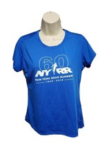 NYRR New York Road Runners 60 Years Anniversary Womens Medium Blue Jersey - £14.01 GBP