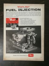 Vintage 1961 Bendix Aircraft Fuel Injection System Full Page Original Ad - $6.64