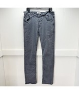 Fidelity Jeans Mens 33x35 Jimmy Slim Straight Gray Steel Denim Tencel Stretch - $49.99