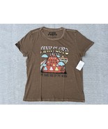 Lucky Brand Womens M Brown Pink Floyd Dark Side of the Moon Crew T-Shirt - $468.48 MXN