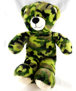 Green Camo Bear Camouflage Plush Doll 16&quot; Build a Bear BAB - $295.92 MXN