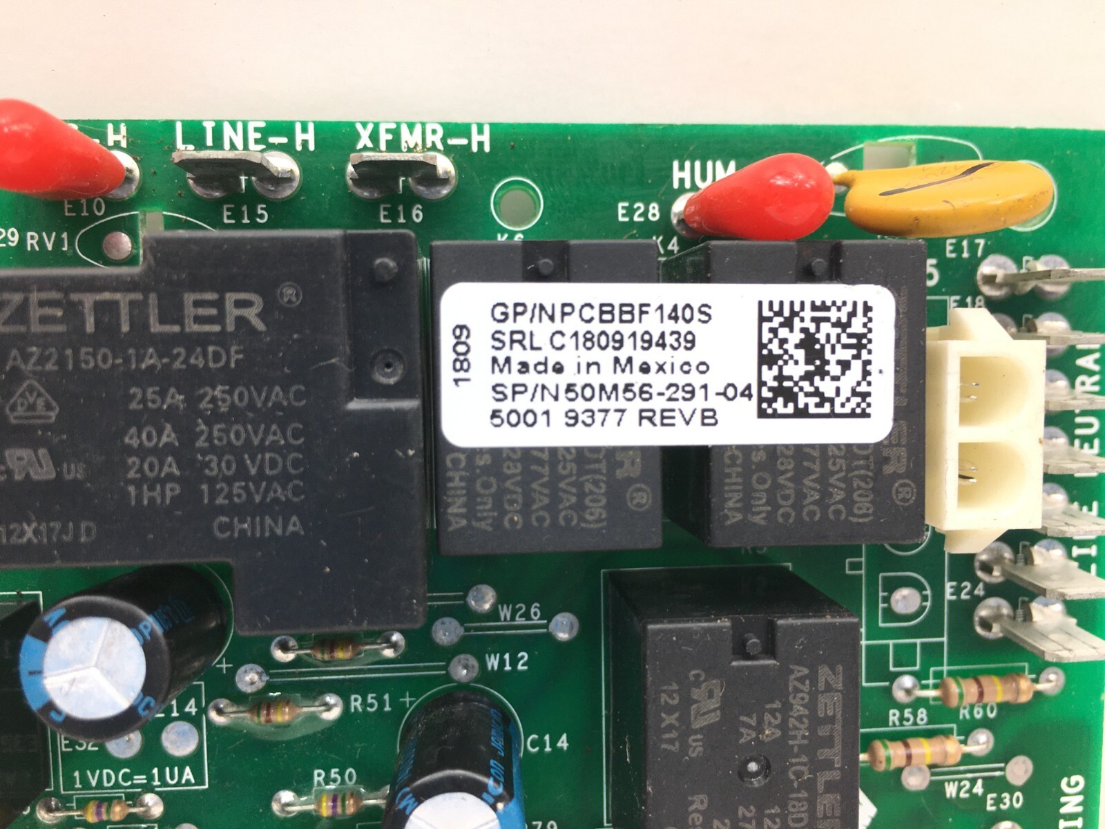 Emerson 50M56-291-04 Furnace Control Circuit Board PCBBF140S used #D400A Item image 4