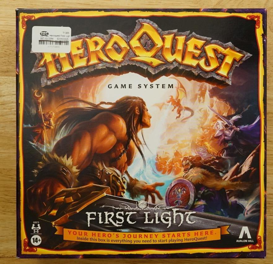 Hero Quest First Light Board Game System Avalon Hill Complete Unpunched - $74.24