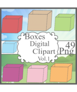 Boxes Digital Cliparts Vol. 1 - $37.30 MXN
