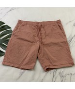 Vissla Mens Drawstring Chino Shorts Size XL Light Pink Cotton Pull On - $18.80