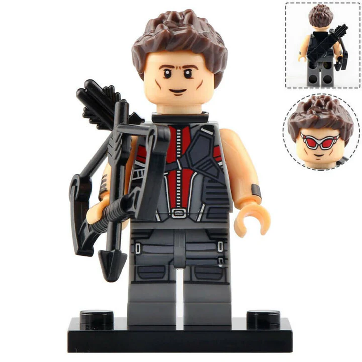 Hawkeye Clint Barton Custom Marvel Superhero Minifigure - $112.43 MXN