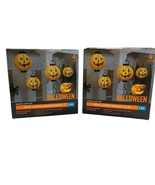 Happy Halloween Pumpkin Paper Lantern Led Light Hanging Decor Indoor Set... - $22.12