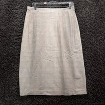Vintage Leslie Fay Sports Wear Maxi Skirt Women 16 Beige Grandmacore Zip Up - $162.50 MXN