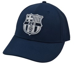 FC Barcelona FCB Football Club Italian Soccer Team Navy Blue Strap back Hat   - £18.18 GBP