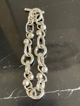 Fashion .925 Sterling Silver Bracelet Made in Mexico 28 Grams - £38.20 GBP