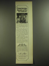 1974 The Plaza Hotel Ad - Concierge: Speaks seven NY dialects - £14.78 GBP