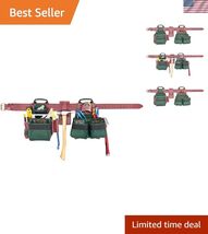 Heavy Duty 17 Pocket Ballistic Nylon Tool Apron for Craftsmen, Adjustabl... - $414.32