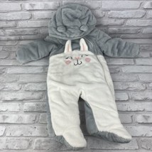 Wonder Nation Baby Warm Bunting Snow Suit White Gray Rabbit Size 6-9 Month - £10.33 GBP