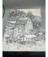 Rose Mary Goodson Print The Prairie Sketched  In Nemo SD 1976 Unframed - $34.86 CAD