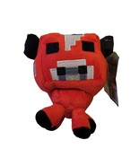 2014 Mojang Minecraft Baby Mooshroom Red Cow Stuffed Animal Plushie Plush 6 in - $14.70