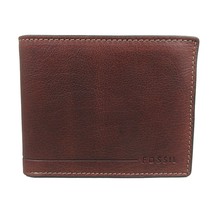 Fossil Allen RFID Traveler Tan Leather Mens Wallet NEW SML1547231 - £30.50 GBP