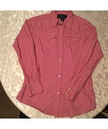 Wrangler Western Shirts Size small breast cancer awareness rodeo pink plaid - £20.53 GBP