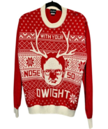 THE OFFICE Unisex size L &quot;with your nose so dwight&quot; ugly christmas sweater - $21.31