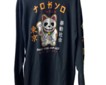 Riot Society Mens XL Toyko Japan Crew Neck Long Sleeved Graphic Tee Shirt - $19.49