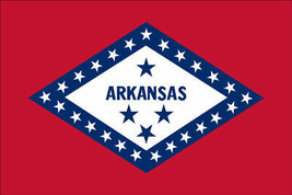 Arkansas State 10&#39; x 15&#39; Polyester Flag - £194.69 GBP