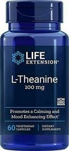 Life Extension L-Theanine 100 mg, 60 Vegetarian Capsules - £16.77 GBP