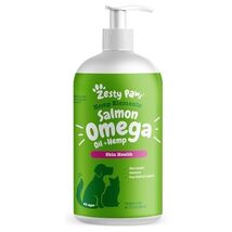 Zesty Paws Salmon Omega Oil Hemp for Dogs and Cats with Wild Alaskan Sal... - $60.40