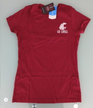 NCAA Washington State Cougars Women&#39;s Double Pattern Scroll Favorite SS Sz L - £9.29 GBP