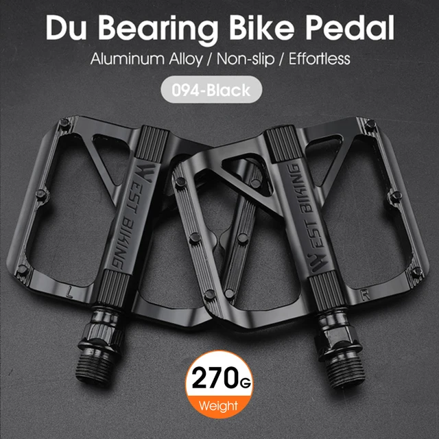 WEST BI Bicycle Pedals 3 ings Non-Slip MTB Pedals Aluminum Alloy Flat Applicable - £84.49 GBP