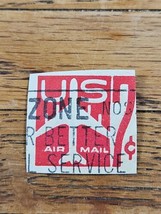 US Stamp US Air Mail 7c Used Red &quot;Zone&quot; Cutout - £0.73 GBP