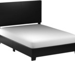 Queen-Size Black Crown Mark Erin Upholstered Panel Bed - £99.13 GBP