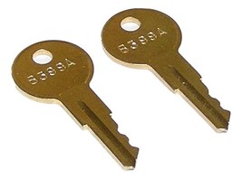 2 - B399A Replacement Brass Keys for Audio PA Rack Mount Front Door - $10.99