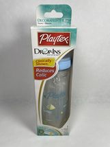 Playtex Drop-Ins 8 oz Baby Nurser Bottle 0-3 Month Silicone Nipple Liners Blue - $15.00