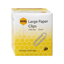 Marbig Large Paper Clips (33mm) - £12.82 GBP