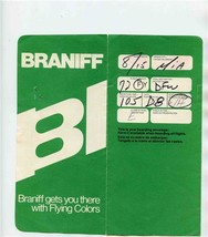Braniff International Airline Ticket Jacket Ticket Tags 1977 Flying Colo... - £21.81 GBP