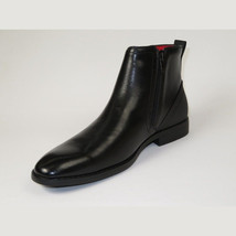 Men TAYNO Chelsea Chukka Soft Comfortable Leather Zip up Boot Coupe Black image 4