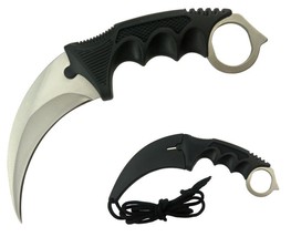 Cs Go Counter Strike Doppler Tactical Karambit Neck Knife Fixed Blade Claw - $11.86