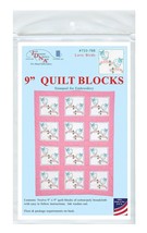 Jack Dempsey Needle Art Love Birds 9 Inch Quilt Blocks - £8.75 GBP