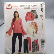 UNCUT Vintage Sewing PATTERN McCalls M5163, Misses Easy Stitch N Save 2006 - £12.37 GBP