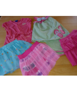 LOT OF INFANT GIRL&#39;S CLOTHING-4/4T-GENTLY WORN-3 SKORTS/PANT OUTFIT/TOP-... - $17.86 CAD