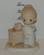 1984 Precious Moments Enesco Love Never Fails #12300 Teacher Report Card... - $23.92