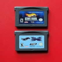 Hot Wheels: Stunt Track &amp; Velocity X Game Boy Advance Lot 2 Games Authentic Work - £11.21 GBP