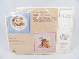 The Creative Circle Little Buddies Bear &amp; Duck Heart Embroidery Kit #1432 - £10.88 GBP